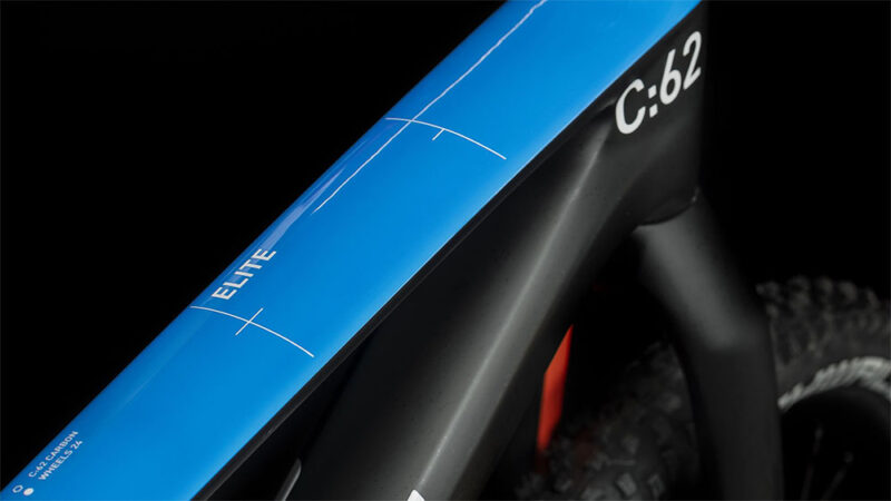 Cube Elite 240 C:62 SLX carbon´n´blue´n´red – Bild 3