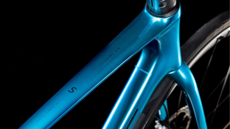 Cube Litening AIR C:68X SLX chromeblue´n´carbon – Bild 4