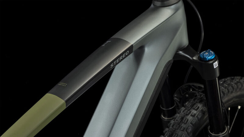 Cube Stereo Hybrid 140 HPC TM 750 flashgrey´n´olive – Bild 2
