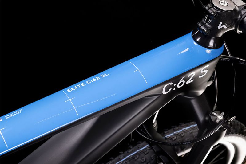 Cube Elite C:62 SL Rookie carbon´n´blue´n´red – Bild 2