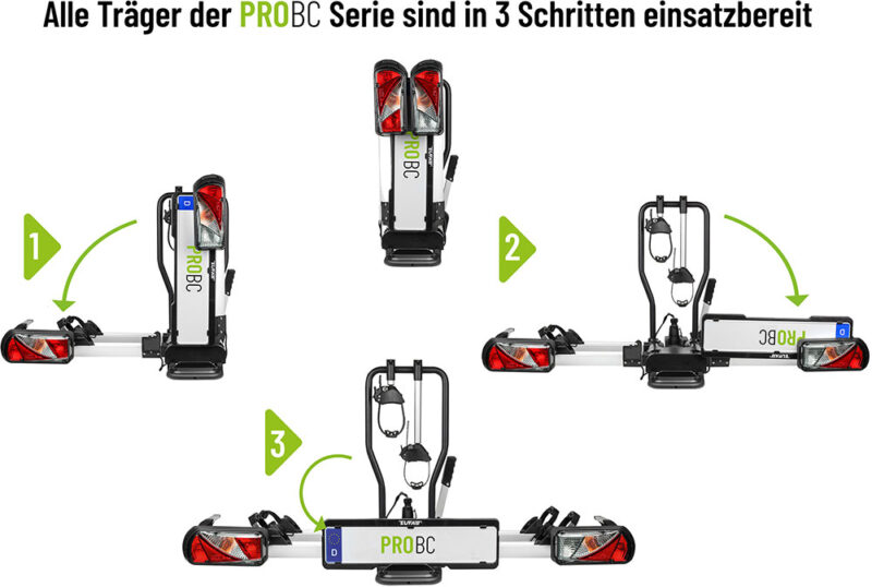 Eufab ProBC2+Fahrradträger für große Heckklappen – Bild 5